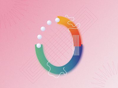 36 days of type - 0 36daysoftype adobe illustrator design gradients illustration illustrator minimal type typography vector