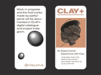 Clay+ Mobile 2d branding c4d clean concept design flat graphic graphicdesign illustration ios landingpage logo minimal mobile simple ui ux web website