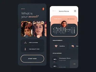 Beauty Mobile App app clean design flat ios mobile ui ux