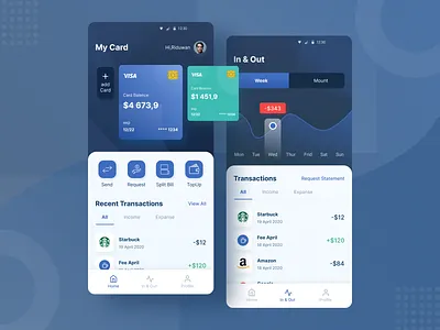 Finanance - Mobile App app bank app design finance finance app mobile app ui ui ux uidesign user interface ux