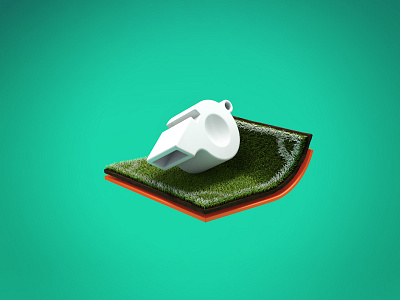 Football #1 3d branding c4d cinema4d football grass icon illustration pitch render soccer