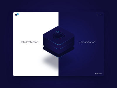 DataProtection - Landing Page design desktop graphic interface ui user experience user interface ux web webdesign