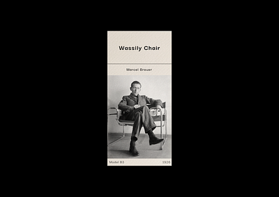 WASSILY CHAIR 365 daily challenge card design chair design design digital art digitalart editorial design graphic design minimal minimalism minimalist minimalistic product design simple design typeface typography visual art visual design