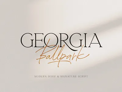 Georgia Ballpark Font Duo download duo elegant fashion font handwritten modern pixelbuddha script serif signature typeface wedding