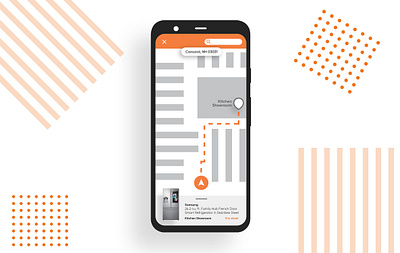 Home Depot Store Map android android app app dailyui ecommerce location app map minimal mobile app mobile ui tracking ui uidesign uiux