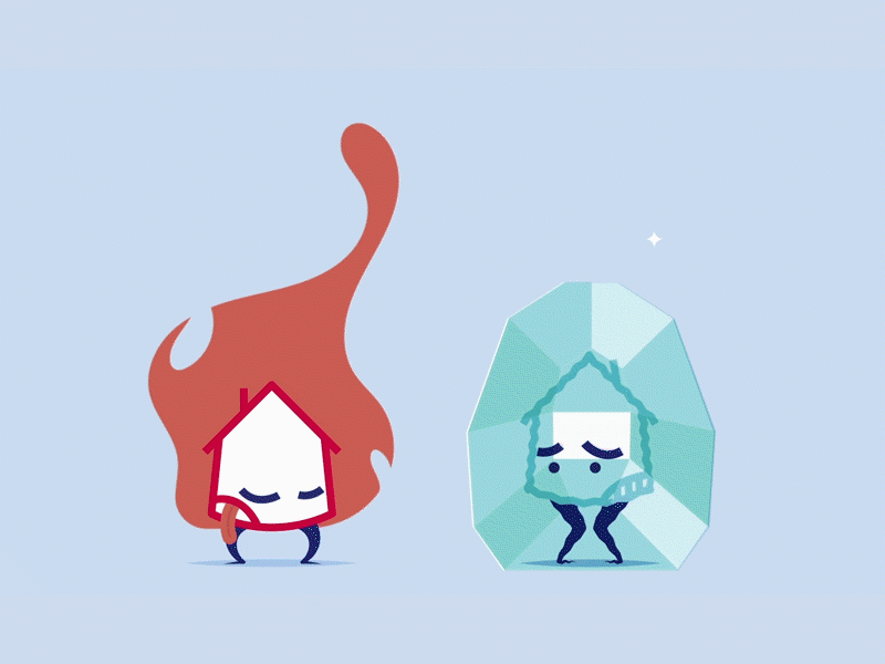 House #05 — Qualiscore 2d animation branding character animation character design city design house human being illustration life lifestyle motion design tiny town