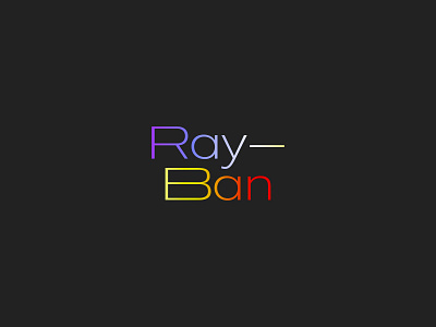 Ray Ban 100dayproject adobe adobe illustrator branding design icon illustration illustrator logo typography