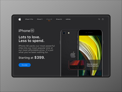 Daily UI 003 - Landing Page adobe apple creative daily ui dailychallenge dailyui 003 design dribbble figma figmadesign interaction iosapp iosdesign iphone iphone se ui ui ux ui design uiux useinterface