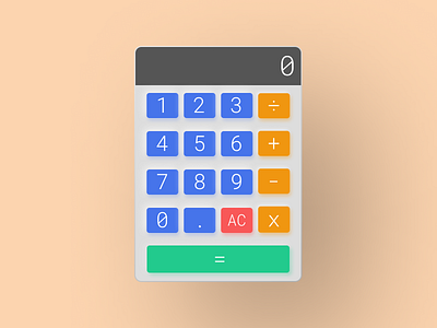 Daily UI 004 - Neumorphic Calculator app calculator dailyui design native app neumorphic