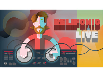 2d illustration 2d characters design dj djs flat flat illustration flatdesign geometric geometric art geometric design geometry illustration illustration art illustrator music music art