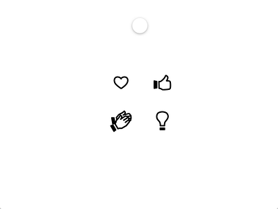 Quick Reactions in XD adobe adobexd animation emoji icons illustration micro interaction microinteraction portotype reactions