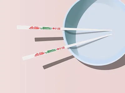 Chopsticks & Bowl - Pink Aesthetic - Vector Illustration 2020 design adobe illustrator aesthetic bowl calm chopsticks food graphic design high definition illustration minimalism pink pink aesthetic png soft pink vector design vector illustration vectorart zen zenart