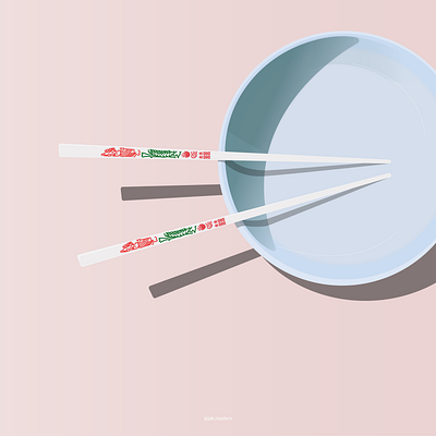 Chopsticks & Bowl - Pink Aesthetic - Vector Illustration 2020 design adobe illustrator aesthetic bowl calm chopsticks food graphic design high definition illustration minimalism pink pink aesthetic png soft pink vector design vector illustration vectorart zen zenart