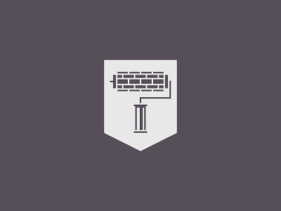 Wallik brand mark brand identity branding design flat icon logo logodesign logotype minimal roller vector wall