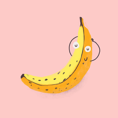 Lazy ‘Nana childrens book food illustration illustration