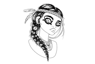 American Indian character character design illustration vector vectorart иллюстратор