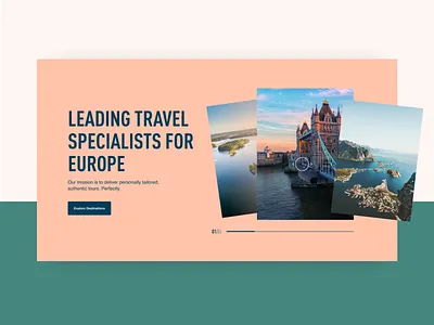 Tour Partner Group Website awwwards bold design graphic design tourism typography ui ux