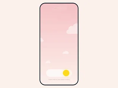 Sleepiest Interaction after effects alarm animation app bedtime cuberto design graphics illustration interactive ios mobile sleep time ui ux