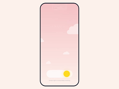 Sleepiest Interaction after effects alarm animation app bedtime cuberto design graphics illustration interactive ios mobile sleep time ui ux
