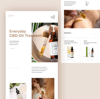 CBD Ecommerce beauty product brand identity cbd cbd logo cbdoil clean ui design ecommerce helvetica interaction interface design minimal store typography ui user experience ux webdesign website design