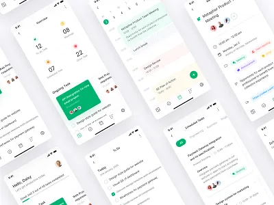 Task Manager App UI meeting mobile app mobile ui schedule task task app task list task management task manager todo todo app uidesign