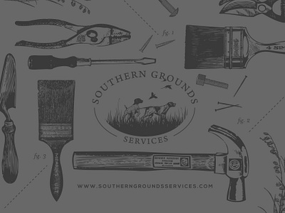 Southern Grounds Services | Web Banner brand branding design home painting home repairs home services lawncare logo logo design yard services