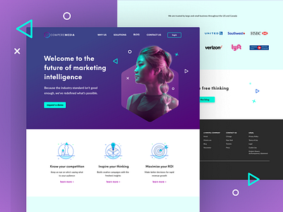 Market Intelligence Website digital design figma homepage ui ux design uidesign webdesign