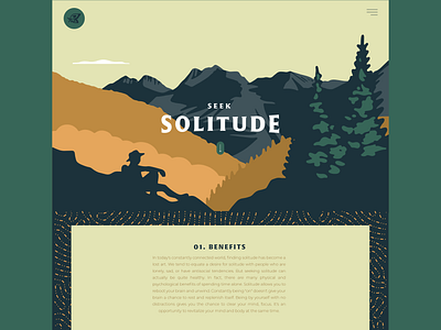 Seek Solitude illustration landscape mountains nature outdoor outdoors scenic