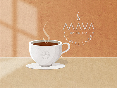 Coffee shop logo and mock-up illustration animation art brand identity branding creative logo design flat graphic design icon icon design illustration logo minimal minimalist logo professional logo typography ui ux vector web