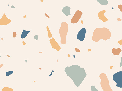 Proper Pattern graphic minimal pattern pieces simplistic terrazzo