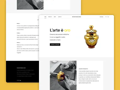 RossoVeneziano Website - Homepage graphic design rossoveneziano ui ux website website design website mockup