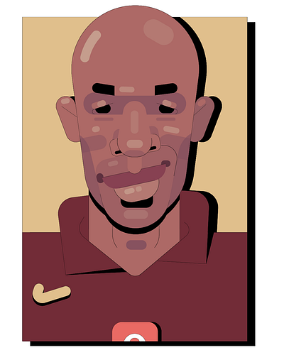 Thierry Henry arsenal illustration illustrations portrait vector