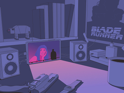 Blade Runner blade runner blade runner 2049 bladerunner book cinema cup gun illustration joi movie online cinema poster sheep smartphone watch