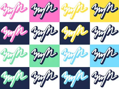 Neon Signatures colorful neon signature typogaphy