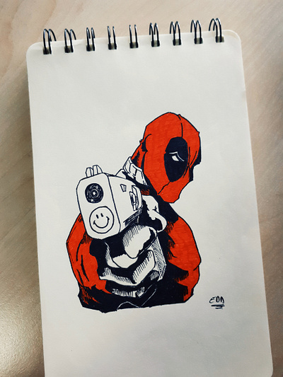 Deadpool character art character design character illustration deadpool drawing illustration marvel pencil drawing pencil sketch sketching superhero