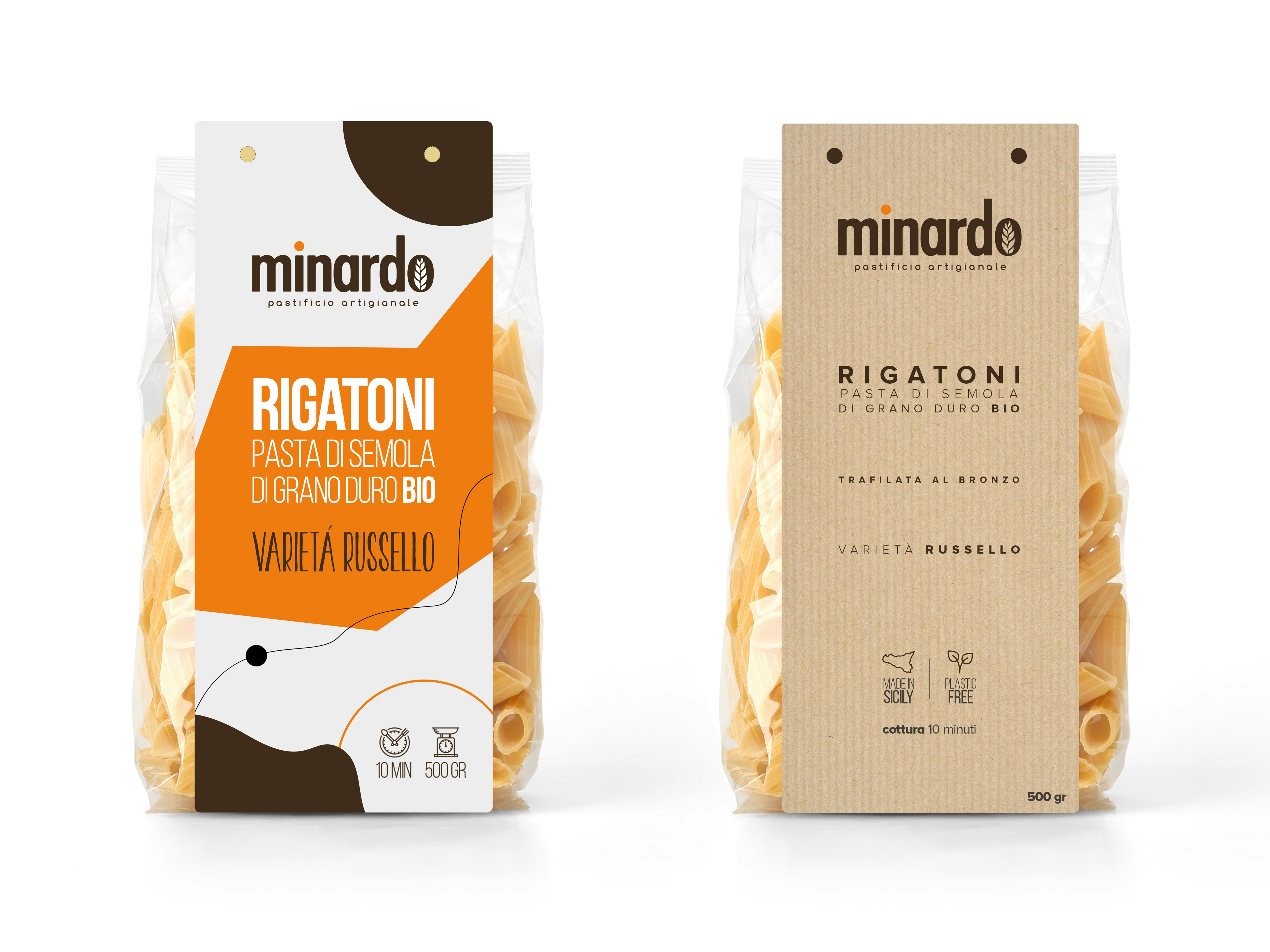 Example of Minardo pasta packaging