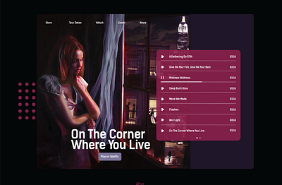 Daily Ui 003- Landing Page for the Paper Kites Album daily 100 challenge daily ui challenge dailyui dailyui 003 lebanon ui element uidesign uiuxdesign uxui webdesign