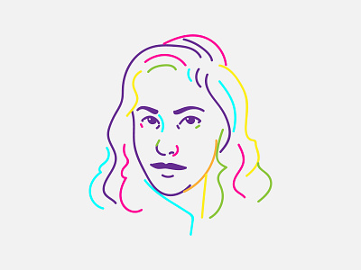 Self-portrait design illustration portrait