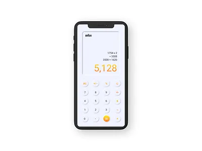 Calculator #DailyUI #004 004 app calculator dailyui design minimal ui ux