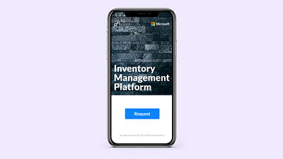 Microsoft Inventory Management Platform app app branding design ui ux