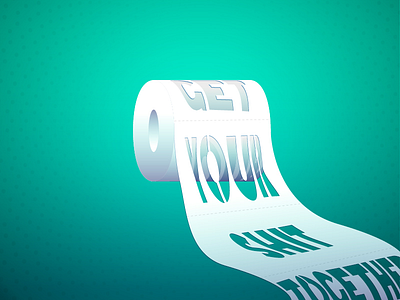 Quarantine Time illustration toiletpaper vector