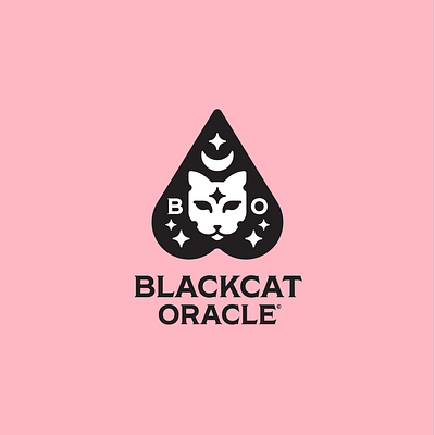 Blackcat Oracle design icon illustration logo vector