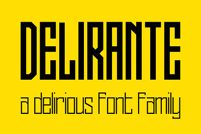 New Font Delirante design font retro typography