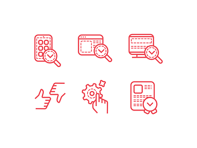 Website icons app icon icon set icons like product red search website