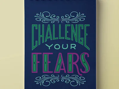 ChallengeFears Notepad 1500x1500 hand lettering handlettering notebook notepad typography