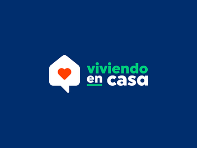 Viviendo en Casa branding casa home house logo