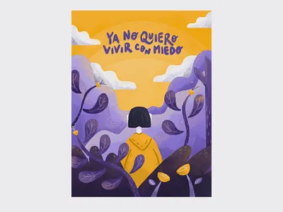 I Don't Want to Live with Fear art design digital digital illustration drawing illustration procreate