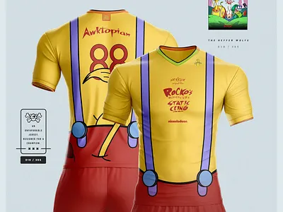 Unfavored 365 advertising animation apparel brand branding design heffer illustration jersey marketing merchandise nickelodeon rockosmodernlife template typography vector