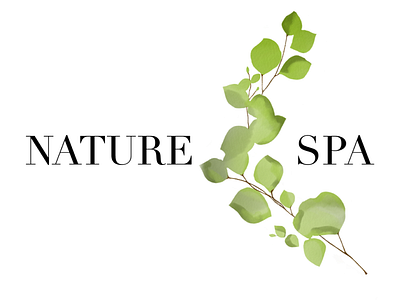 Nature Spa branding design logo typography