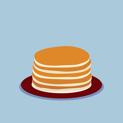 Pancakes for Sunday Morning. illustration illustration design illustrations illustrator pancacke vector vector art